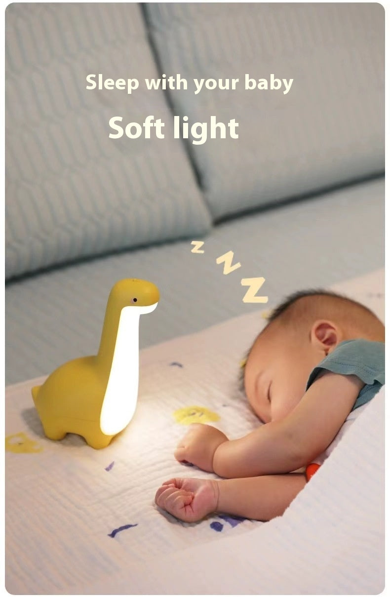 Dinosaur Night Light Cute Children's Night Light Eye Protection Bedside Timing Lamp USB Charging Room Decoration Children's Gift